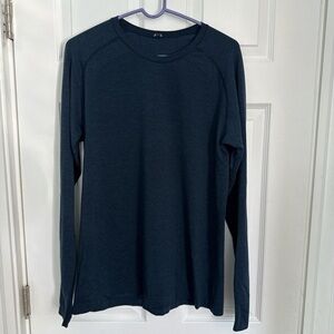 Navy Blue Lululemon Long Sleeve Athletic Shirt
